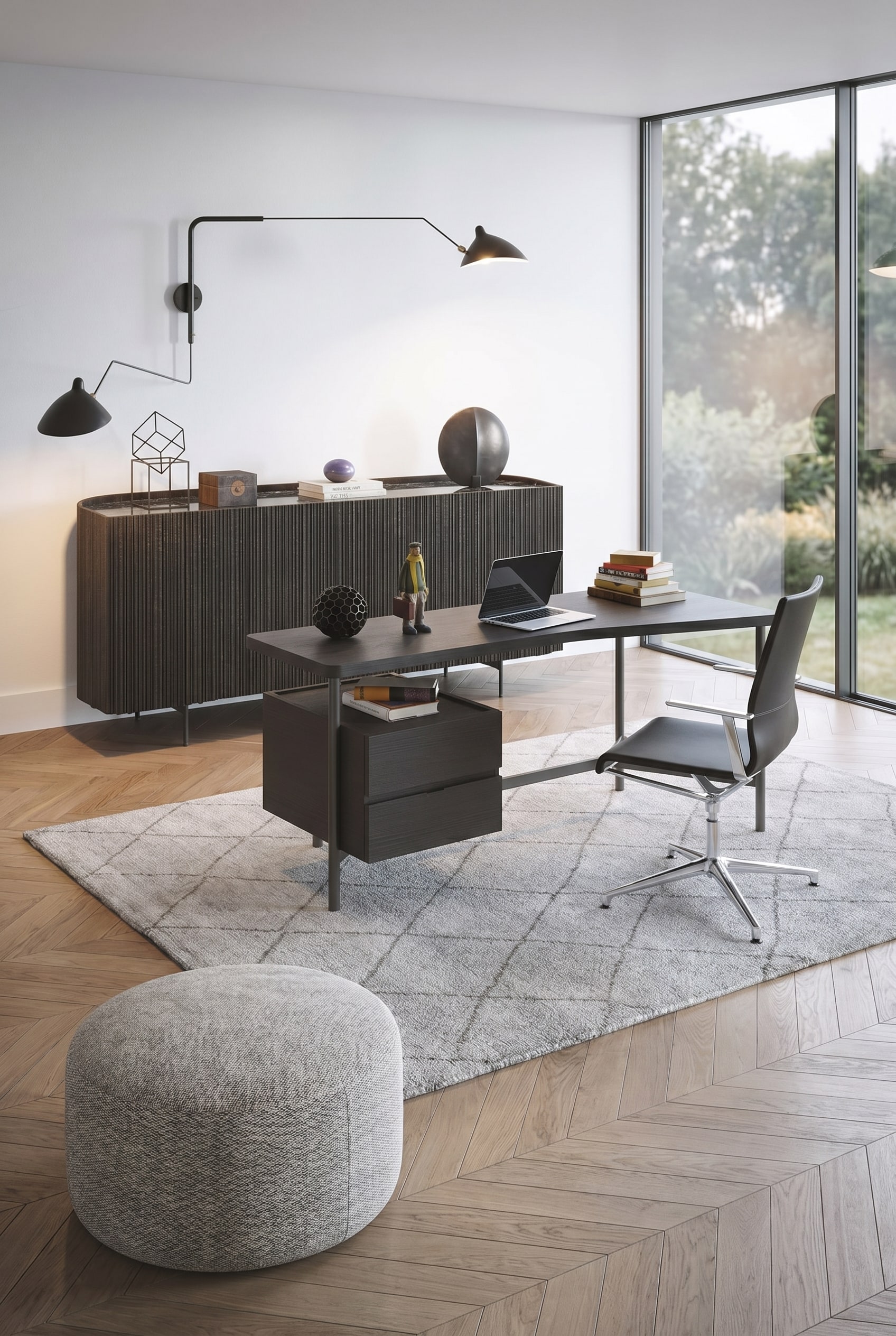 Bureaux avec meubles design multifonctionnels : La base de la tranquillité visuelle