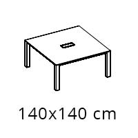 Esquisse de la table de bureau P80 Manager Esquisse de la table de bureau P80 Manager