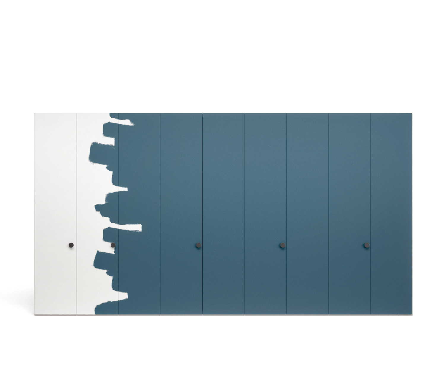 Armoire moderne Novamobili Design Intono avec portes battantes à peindre soi-même