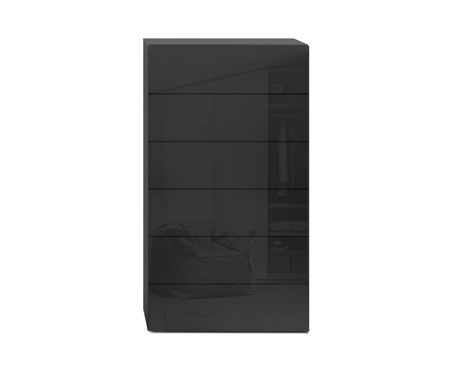 Novamobili Kommode Easy 6er B54 schwarz418 Novamobili Kommode Easy 6er B54 schwarz418