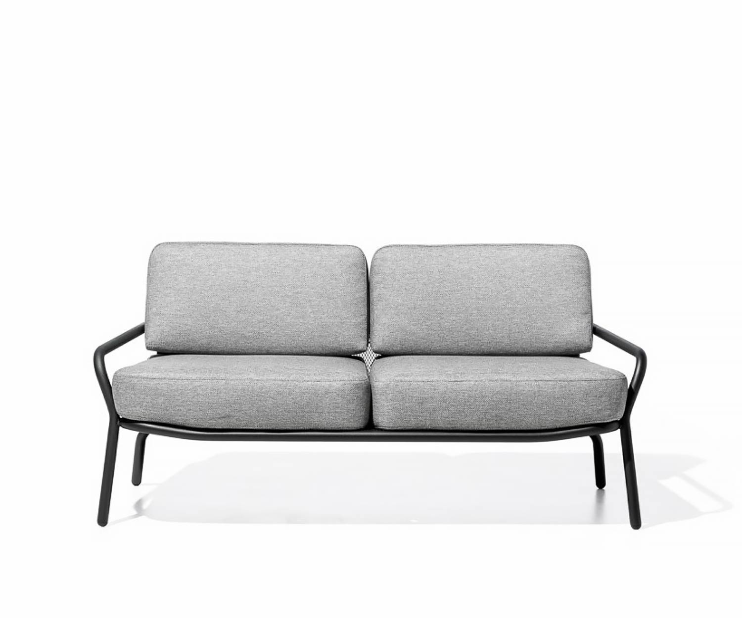 Exclusif Todus Starling Canapé lounge design recouvert de tissu blanc en version 2 places