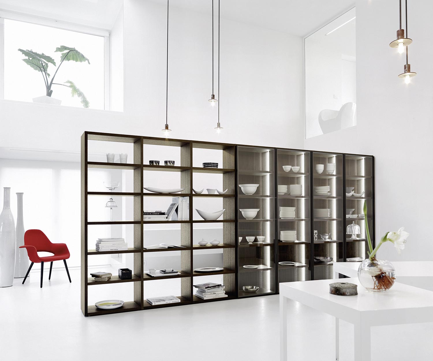 Hochwertiges Design Bücherregal C91 Glastüren Raumteiler Hochwertiges Design Bücherregal C91 Glastüren Raumteiler