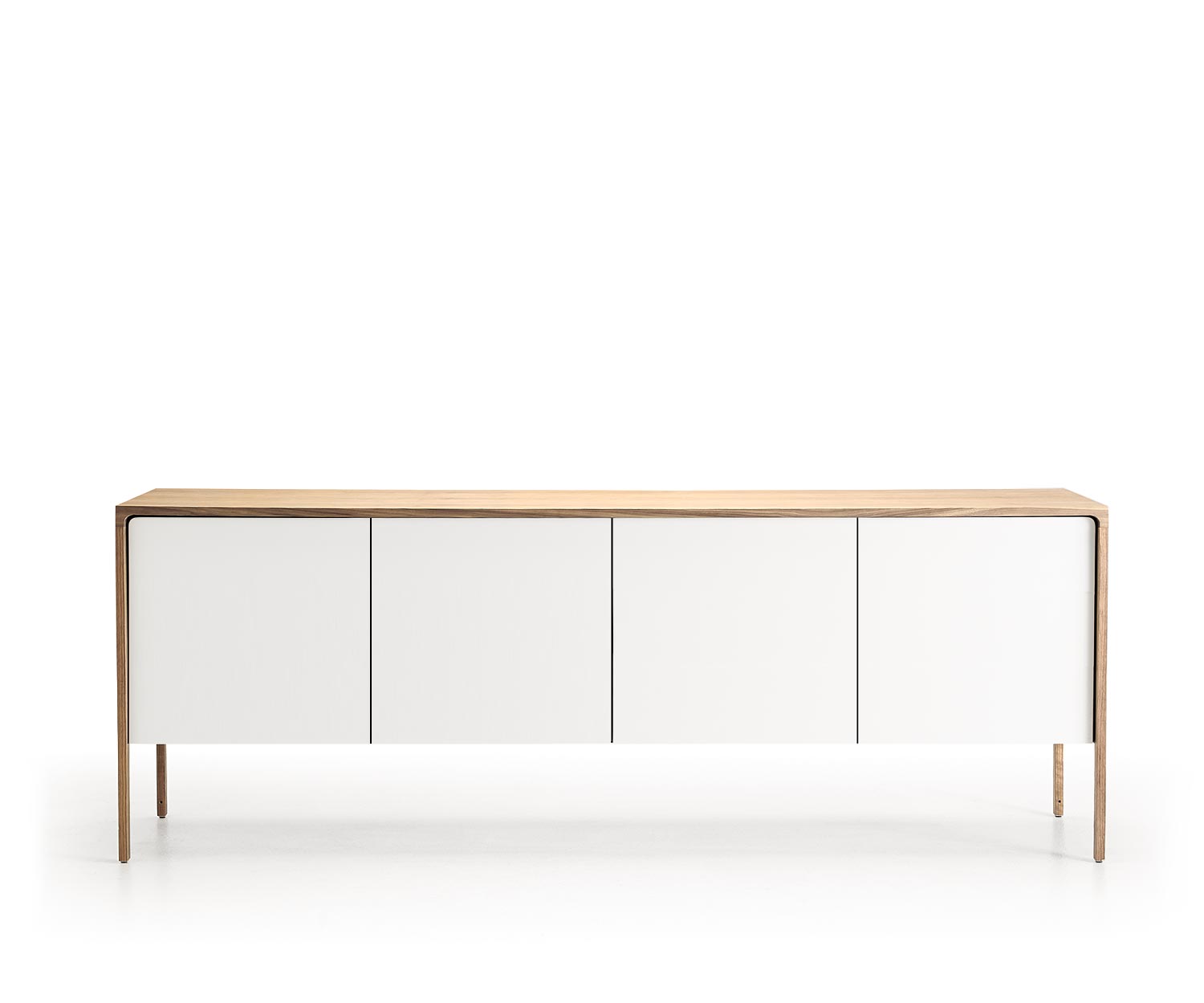 Punt Sideboard Tactile Tactile Walnuss Weiß Tactile B 205 4 Türen Punt Sideboard Tactile Tactile Walnuss Weiß Tactile B 205 4 Türen