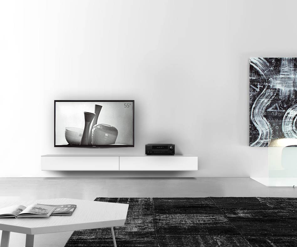 /Design Lowboard Wand B240 H25 5 matt weiss