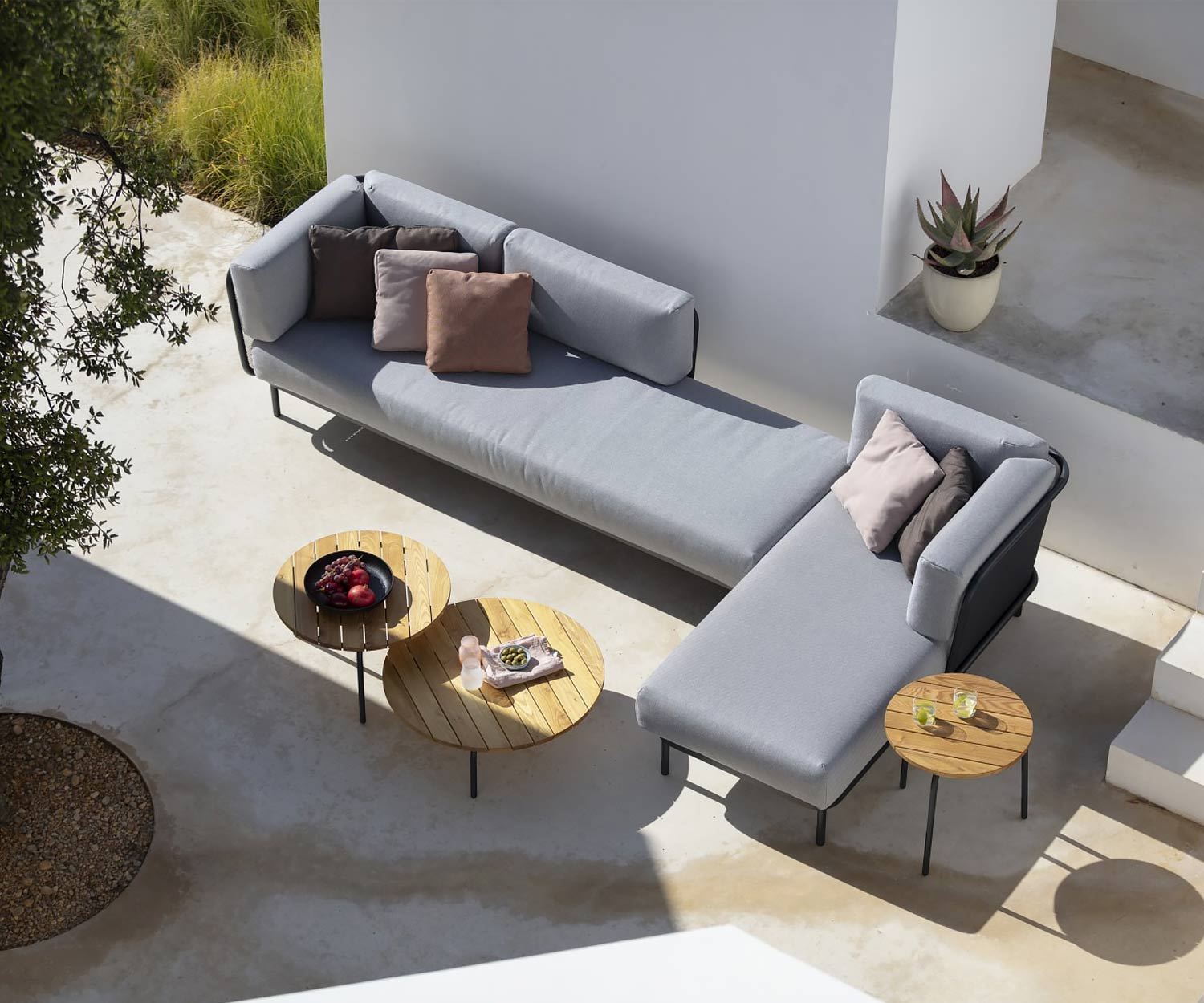 Canapé lounge design de haute qualité Todus Baza installé en angle