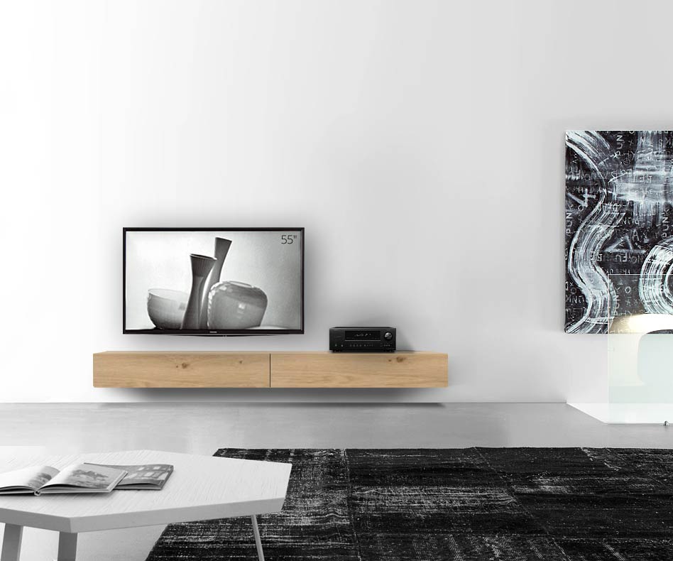 Livitalia Holz Design Lowboard Konfigurator Wand 240 cm 24 cm 46 cm Eiche hell Livitalia Holz Design Lowboard Konfigurator Wand 240 cm 24 cm 46 cm Eiche hell