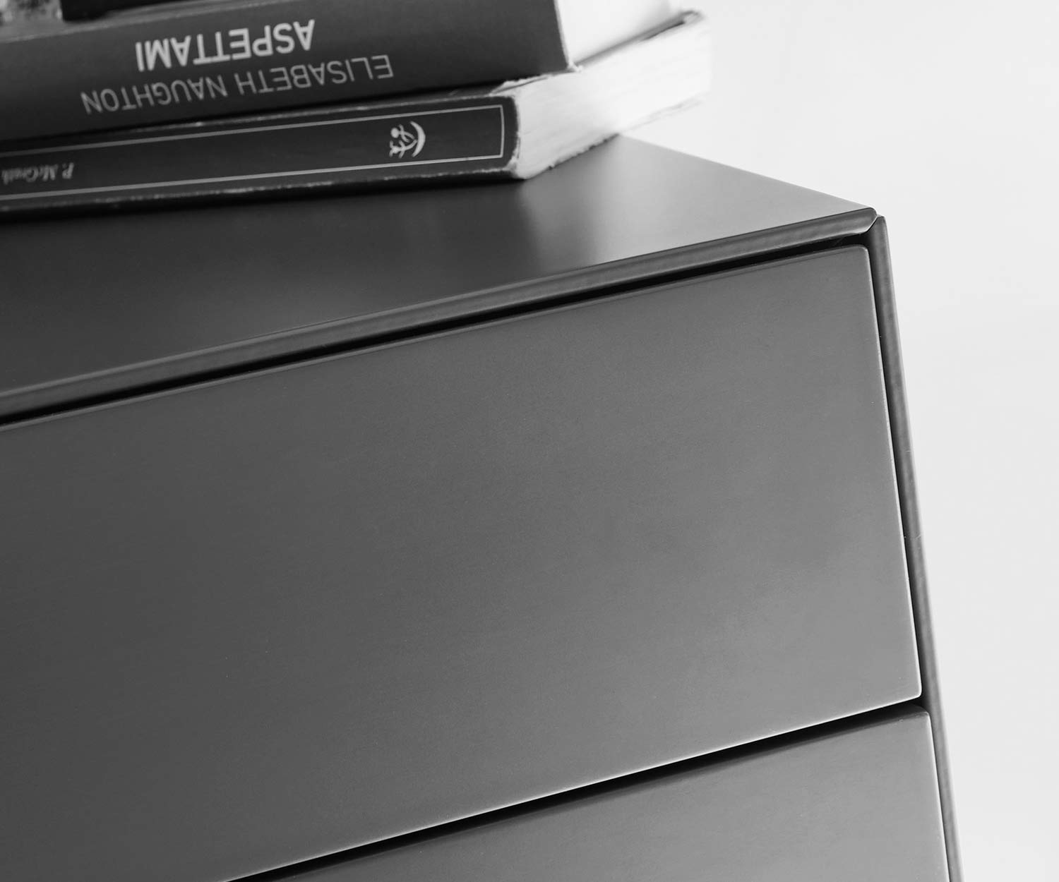 Exclusif Livitalia Table de nuit design Ecletto avec 2 tiroirs en blanc Exclusif Livitalia Table de nuit design Ecletto avec 2 tiroirs en blanc