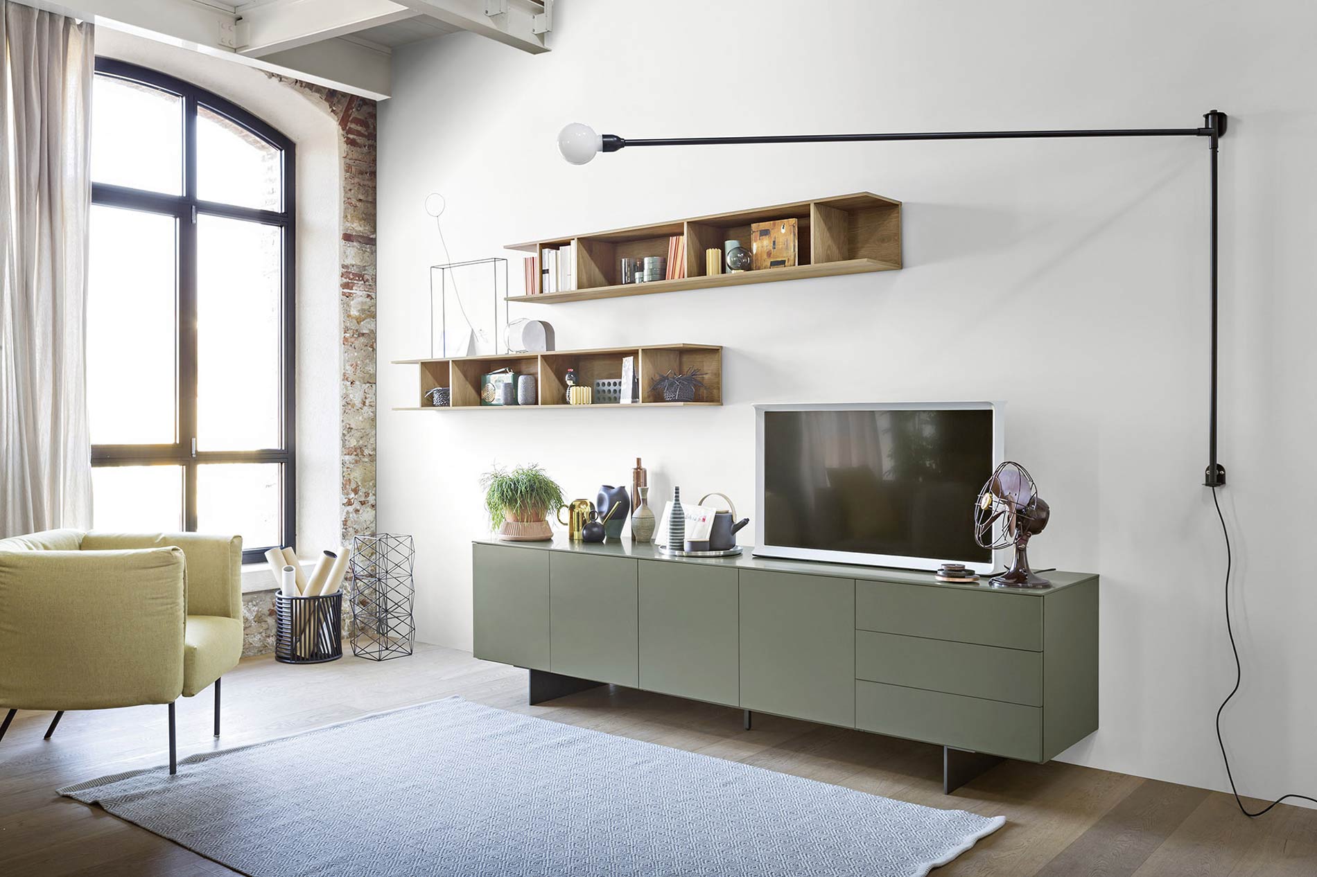 Grünes Design Sideboard