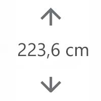 H 223,6 cm