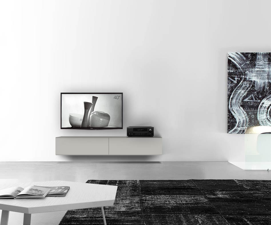 /Design Lowboard mur L180 H33 5 gris clair mat /Design Lowboard mur L180 H33 5 gris clair mat