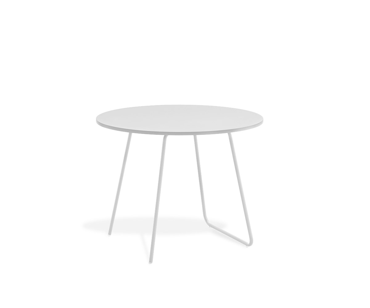 Novamobili Table d'appoint Orbis Ø 60cm blanc mat300 Novamobili Table d'appoint Orbis Ø 60cm blanc mat300