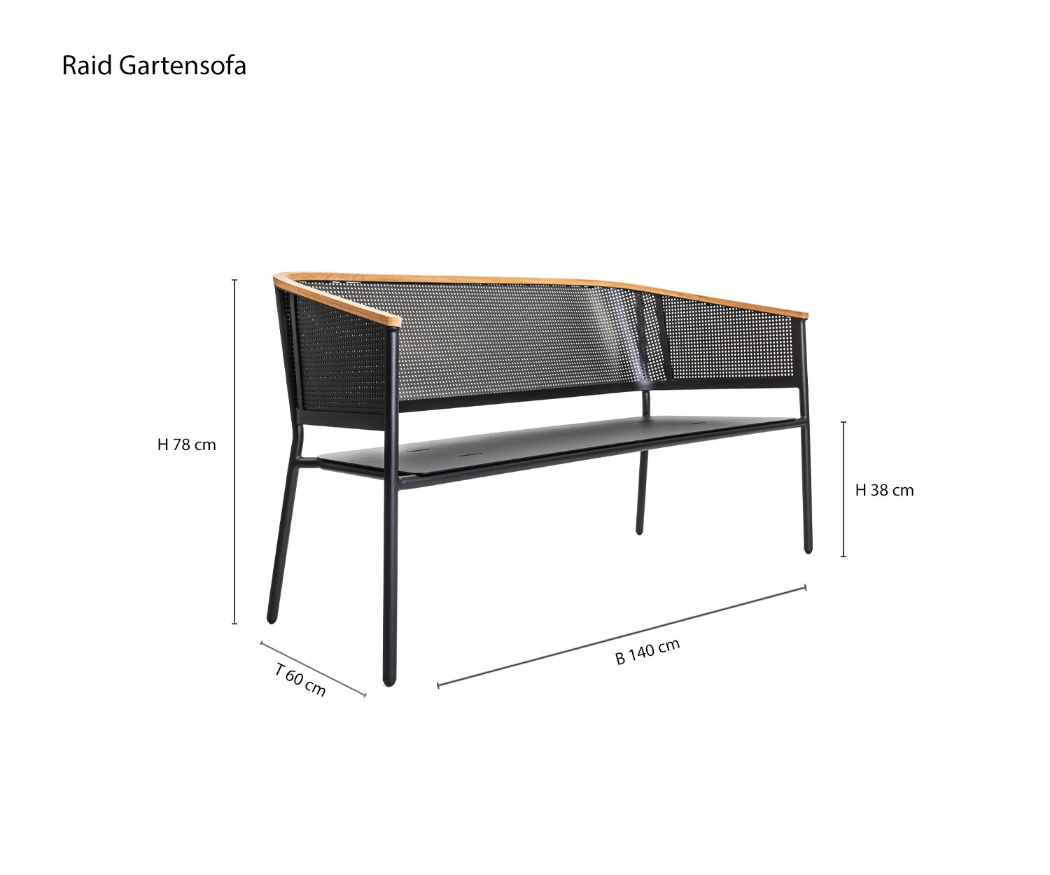 Canapé de jardin de Oasiq Riad Esquisse Tailles Dimensions Canapé de jardin de Oasiq Riad Esquisse Tailles Dimensions