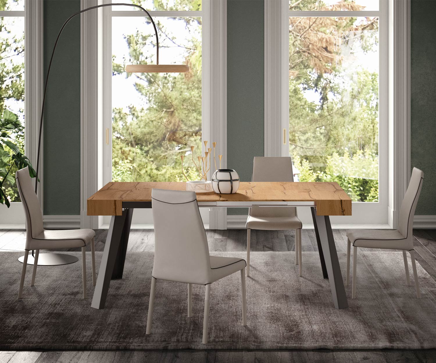 Ozzio_C04L_Konsole Eiche Rustikal Ozzio_C04L_Konsole Eiche Rustikal