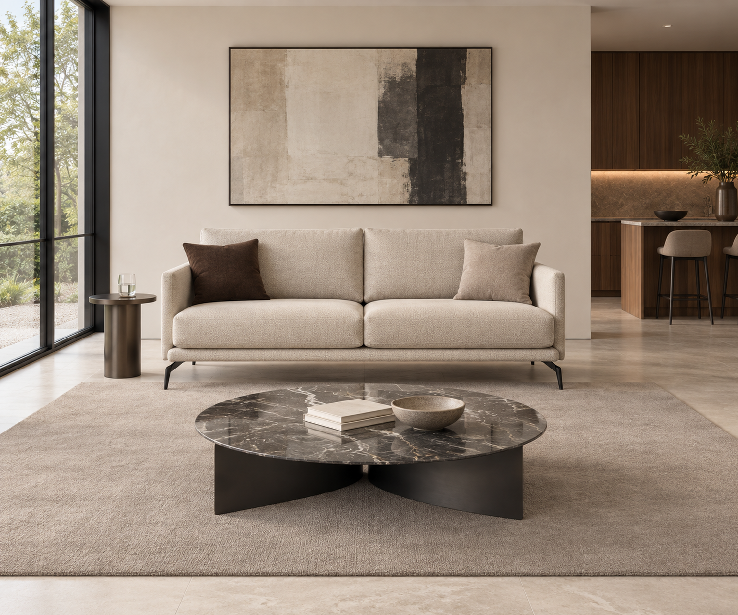 sofa-lisbora-2-sitzer-198-cm-beige-stoff-schwarze-metallfuesse-wohnzimmer-mit-marelli-wave-couchtisch