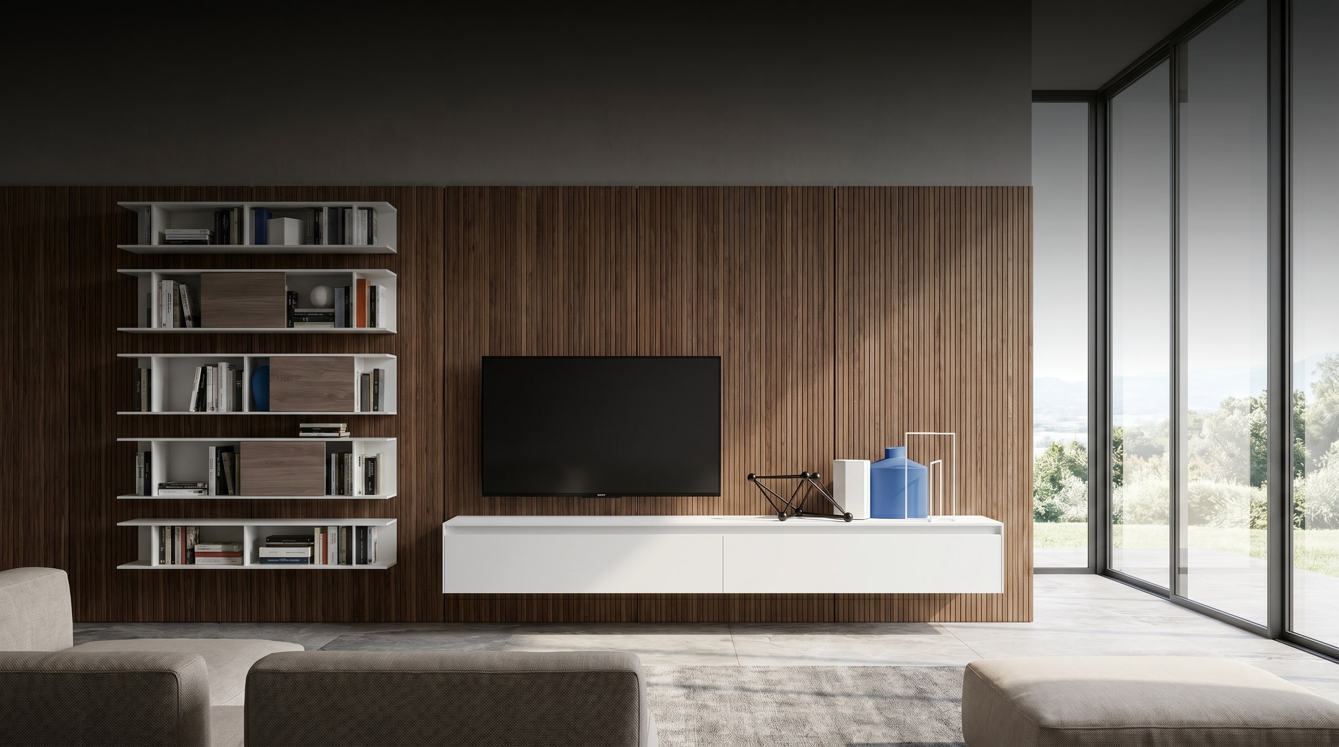 TV Wand Trends 2026: Die 100-cm-Regel der Innenarchitekten TV Wand Trends 2026: Die 100-cm-Regel der Innenarchitekten