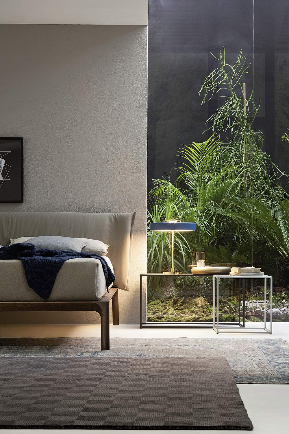 Chambre à coucher en verre naturel de luxe