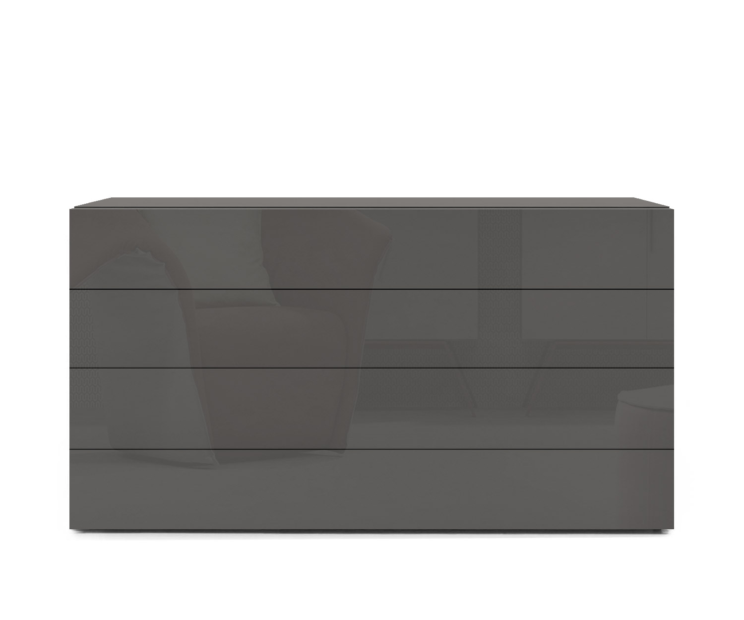 Novamobili Commode Easy 4 pièces L128 quartz410 Novamobili Commode Easy 4 pièces L128 quartz410