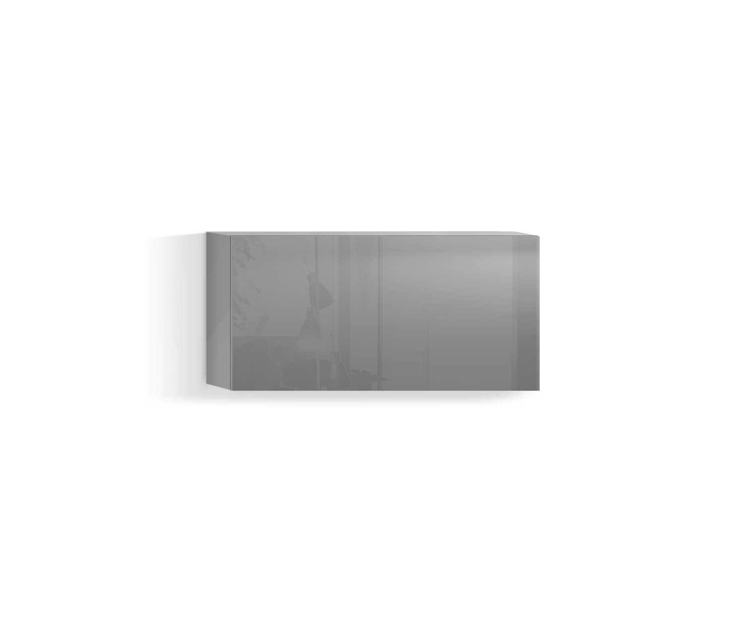 Design Salon Armoire suspendue Horizontal H32 L60 en haut gris clair430 Design Salon Armoire suspendue Horizontal H32 L60 en haut gris clair430
