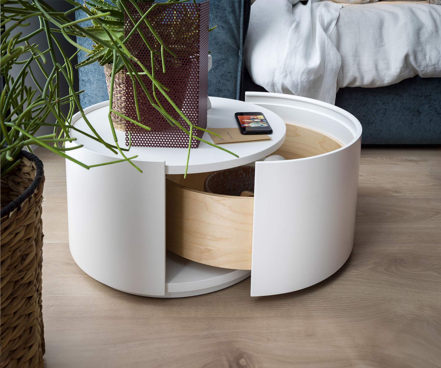 Novamobili Table d'appoint Allout avec tiroir Novamobili Table d'appoint Allout avec tiroir