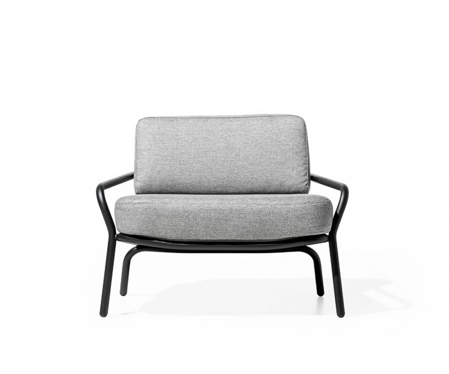 Exklusiver Todus Starling Design Gartensessel mit weißem Stoffbezug Exklusiver Todus Starling Design Gartensessel mit weißem Stoffbezug