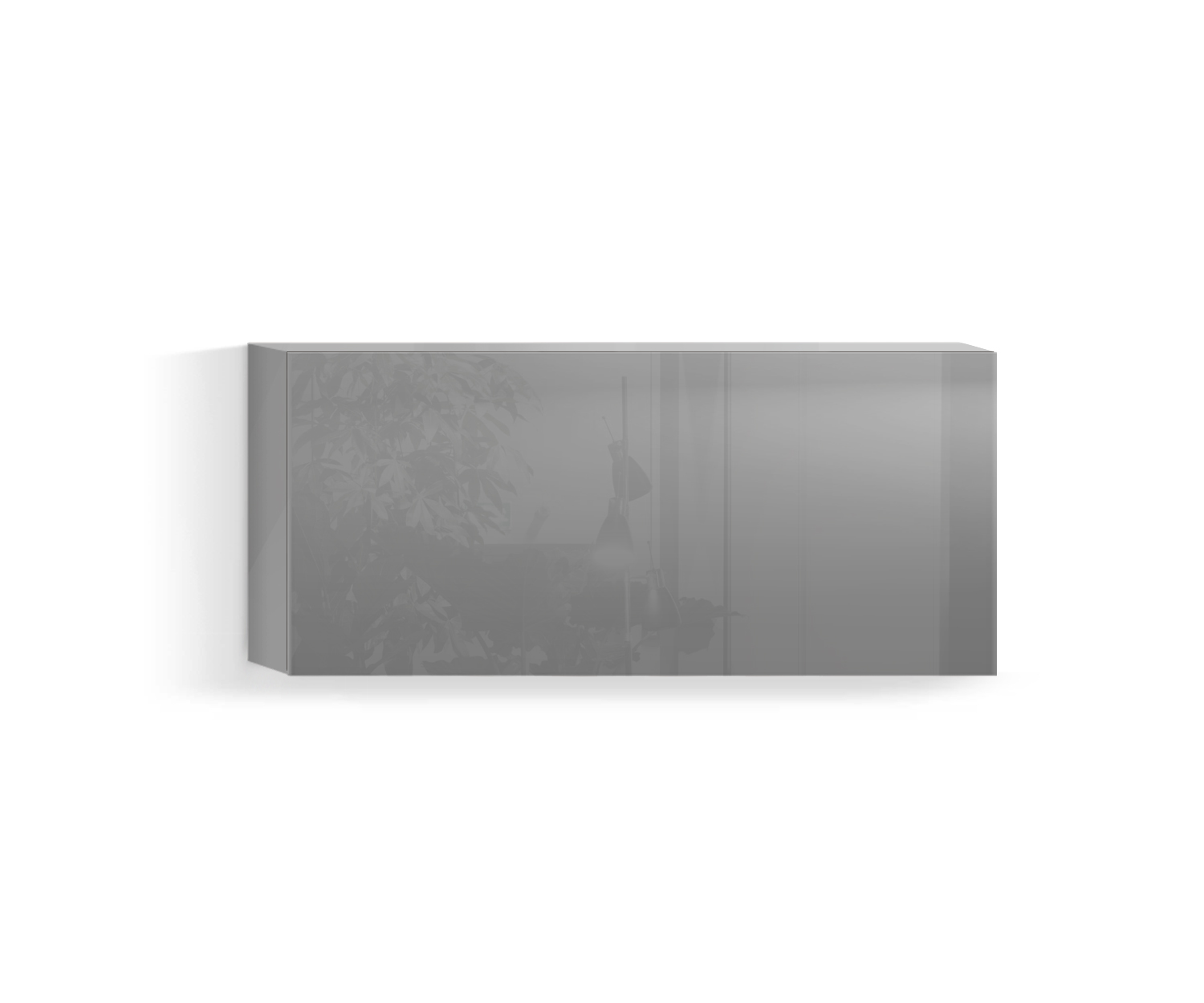 Design Wohnzimmer Hängeschrank Horizontal H42 B90 oben hellgrau430 Design Wohnzimmer Hängeschrank Horizontal H42 B90 oben hellgrau430