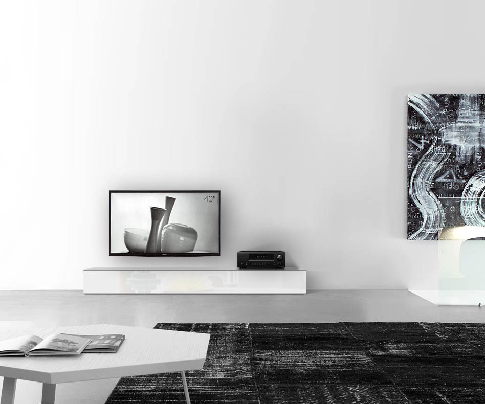 /Design Lowboard sol B210 H27 blanc brillant /Design Lowboard sol B210 H27 blanc brillant