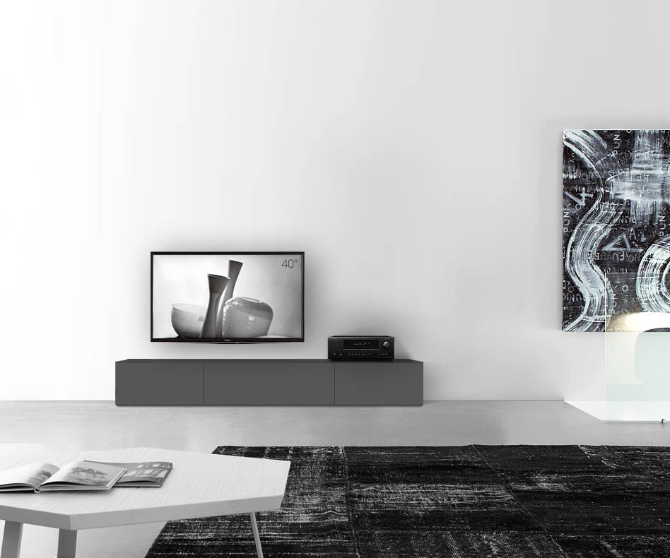 /Design Lowboard Boden B210 H35 matt dunkelgrau /Design Lowboard Boden B210 H35 matt dunkelgrau