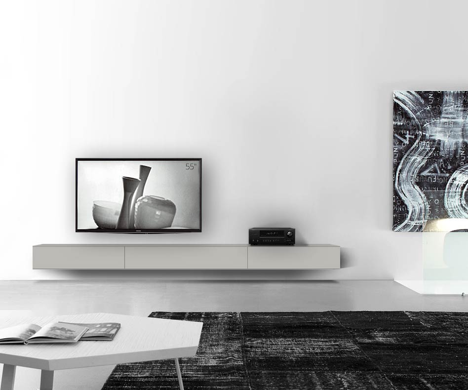 /Design Lowboard Wand B300 H25 5 matt hellgrau /Design Lowboard Wand B300 H25 5 matt hellgrau