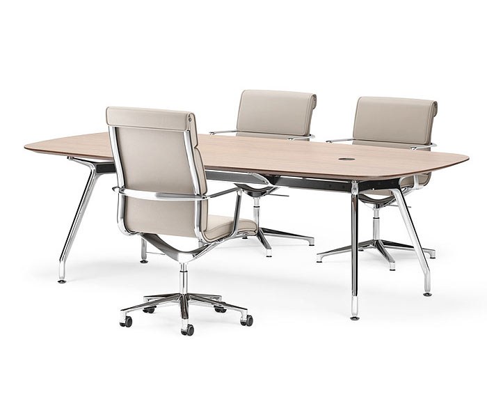 ICF Unitable Manager Designer Table de bureau en chêne ICF Unitable Manager Designer Table de bureau en chêne