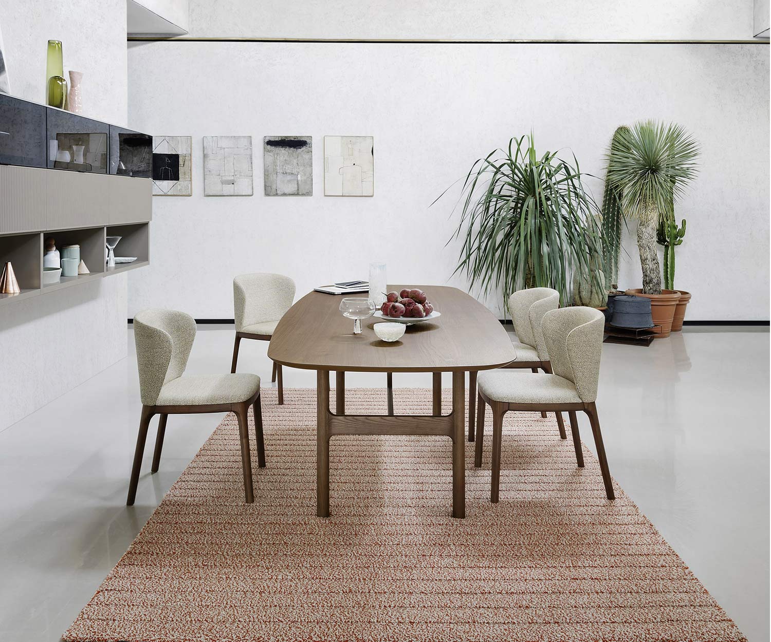 Novamobili Chaise design Navy noyer Novamobili Chaise design Navy noyer