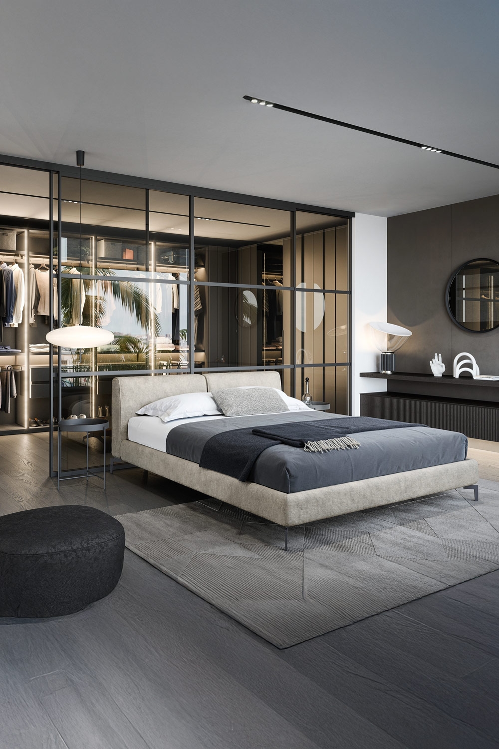 chambre-tendance-avec-une-ambiance-legere-et-aerienne-grace-a-un-dressing-et-un-lit-aux-pieds-fins