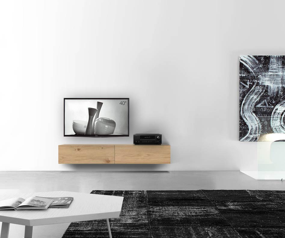 Livitalia Holz Design Lowboard Konfigurator Wand 180 cm 32 cm 56 cm Eiche hell Livitalia Holz Design Lowboard Konfigurator Wand 180 cm 32 cm 56 cm Eiche hell