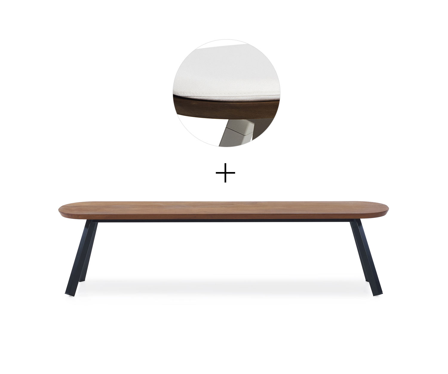 RS Barcelona Ping Pong Bank Schwarz B180 cm Weiss Outdoor RS Barcelona Ping Pong Bank Schwarz B180 cm Weiss Outdoor