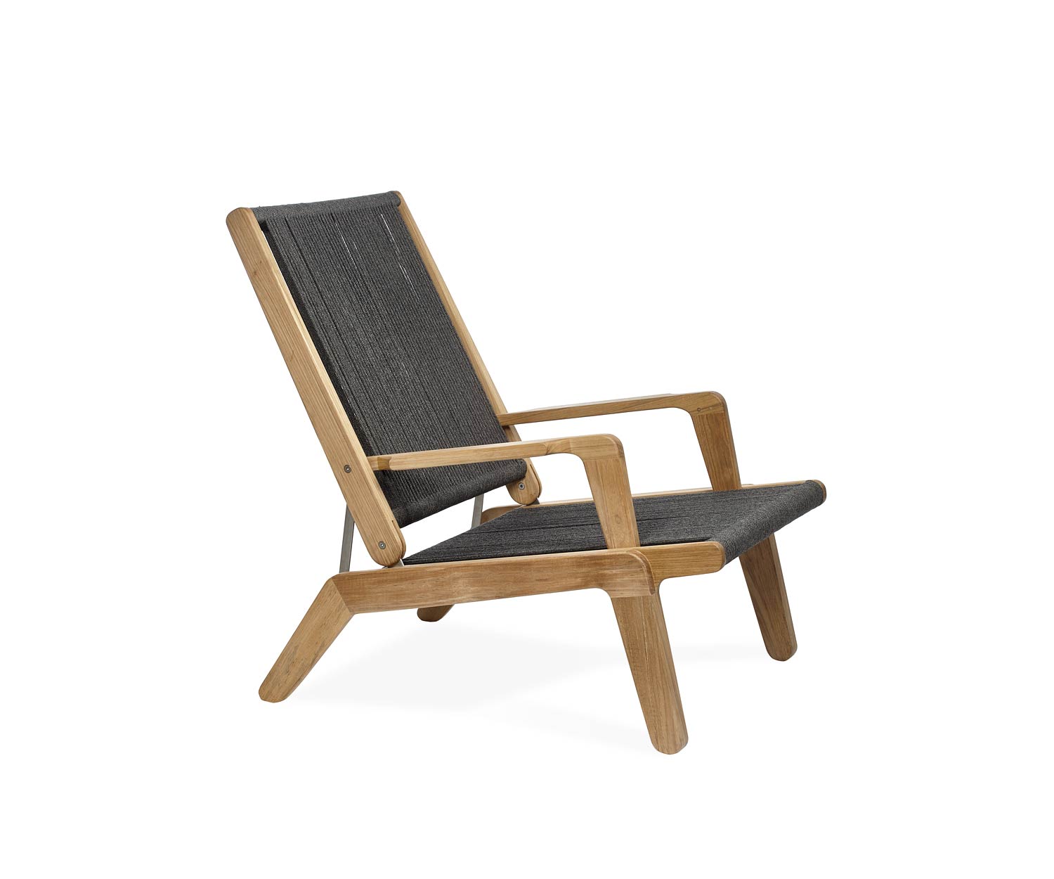 Oasiq Skagen Design Chaise longue en teck avec cordage