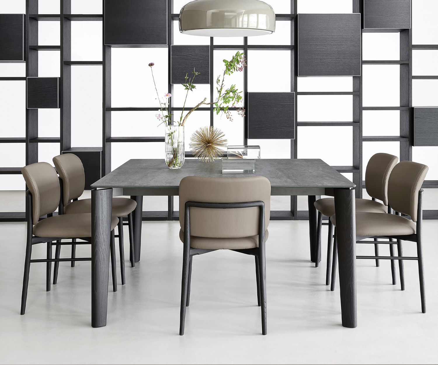 Moderner Livitalia Designer Esstisch zum Verlängern Eiche Tischplatte Eschen Holz Beine Moderner Livitalia Designer Esstisch zum Verlängern Eiche Tischplatte Eschen Holz Beine