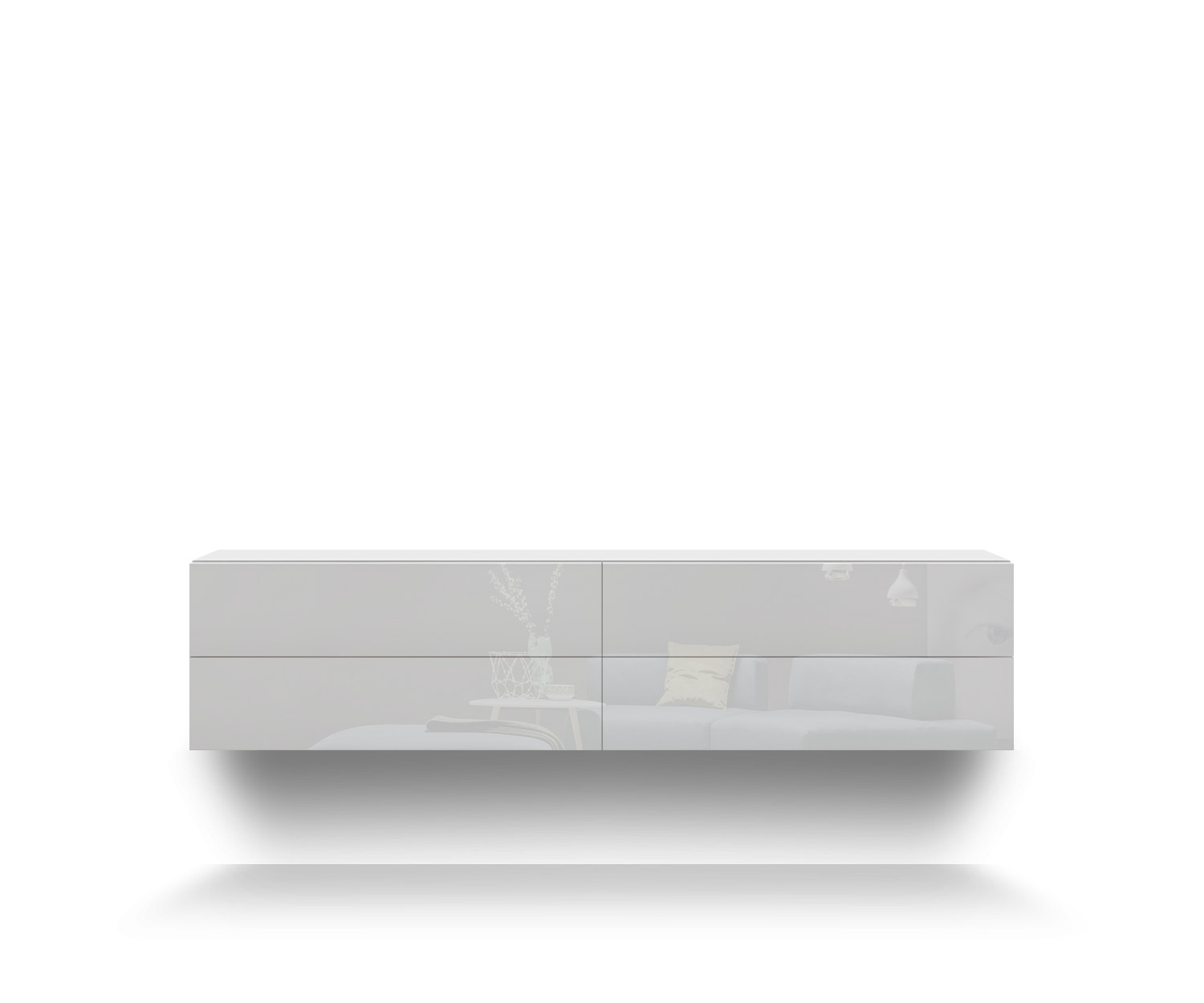Novamobili Hängekommode Easy 4er B152 weiß400 Novamobili Hängekommode Easy 4er B152 weiß400