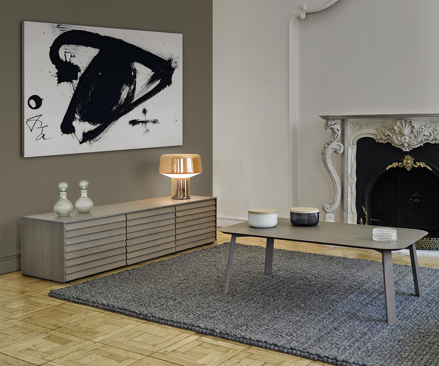 Punt Sussex TV Design Sideboard Boden B177 Eiche Grau Siena Punt Sussex TV Design Sideboard Boden B177 Eiche Grau Siena