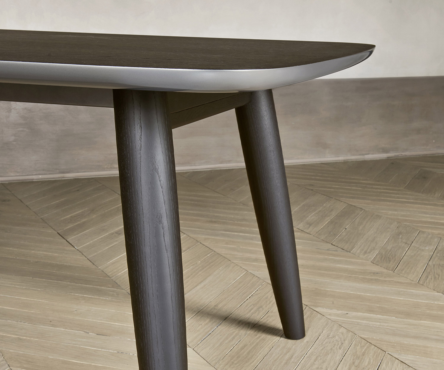 Livitalia Table design Convivio de haute qualité en détail Pieds en frêne massif Bords en onglet