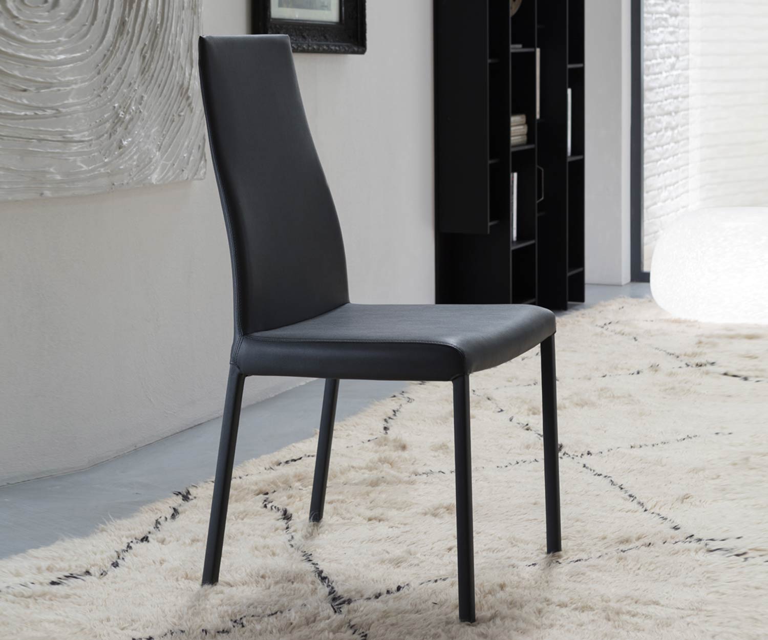 Ozzio Chaise Blitz Noir  Ozzio Chaise Blitz Noir