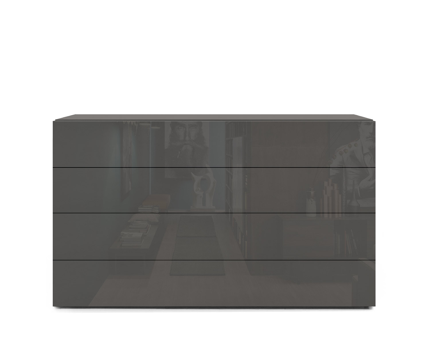 Novamobili Commode Easy 4 pièces L108 quartz410 Novamobili Commode Easy 4 pièces L108 quartz410