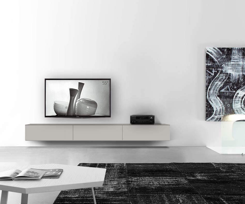 /Design Lowboard Wand B270 H33 5 matt hellgrau /Design Lowboard Wand B270 H33 5 matt hellgrau