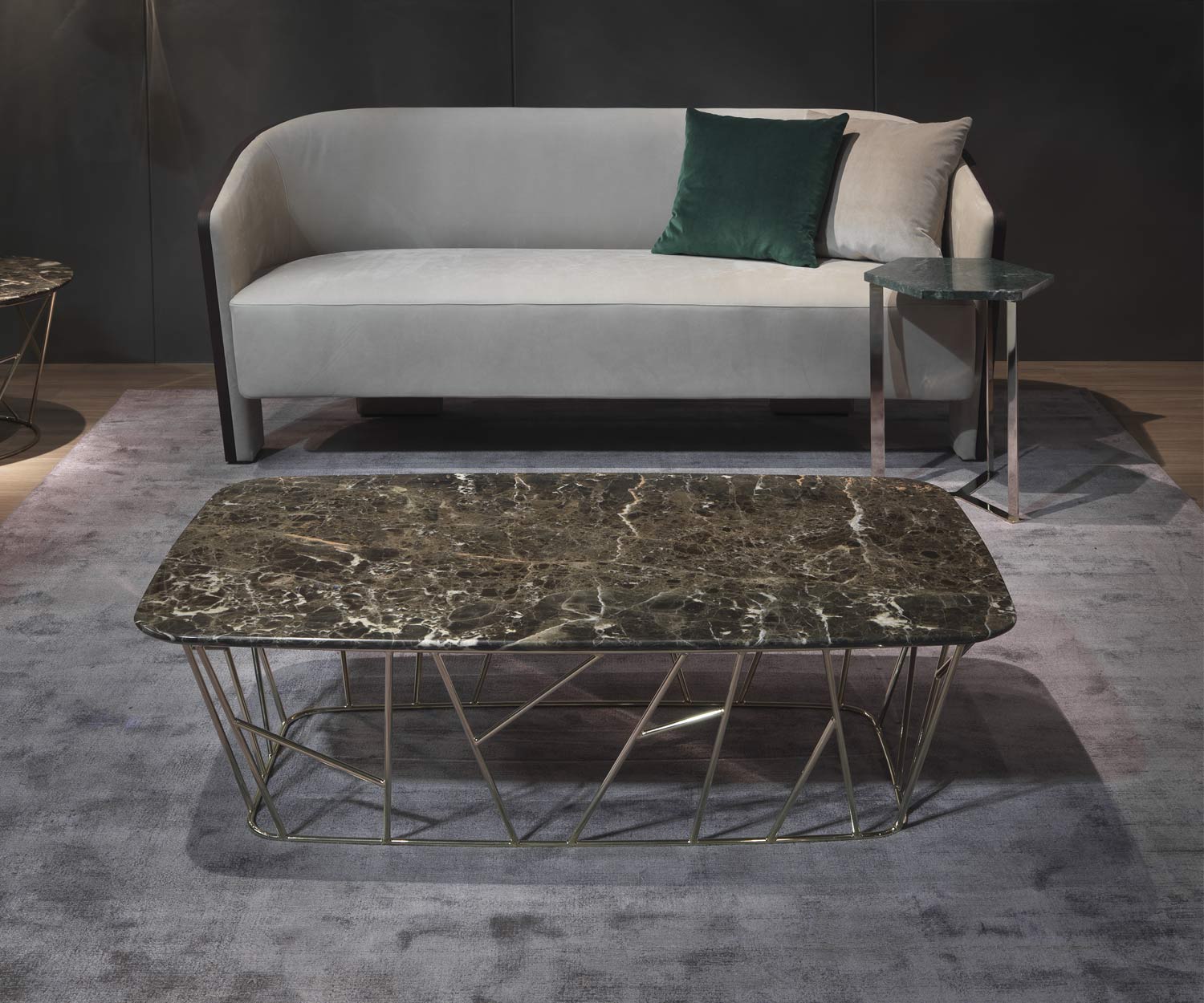 Hochwertiger Marelli Design Couchtisch Twig Emperador Marmor Hochwertiger Marelli Design Couchtisch Twig Emperador Marmor