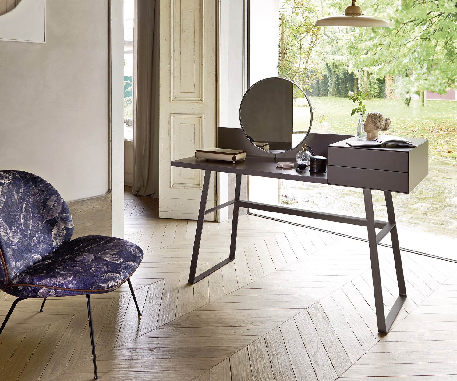 Exclusif Livitalia Secrétaire design Segreto en anthracite mat Exclusif Livitalia Secrétaire design Segreto en anthracite mat