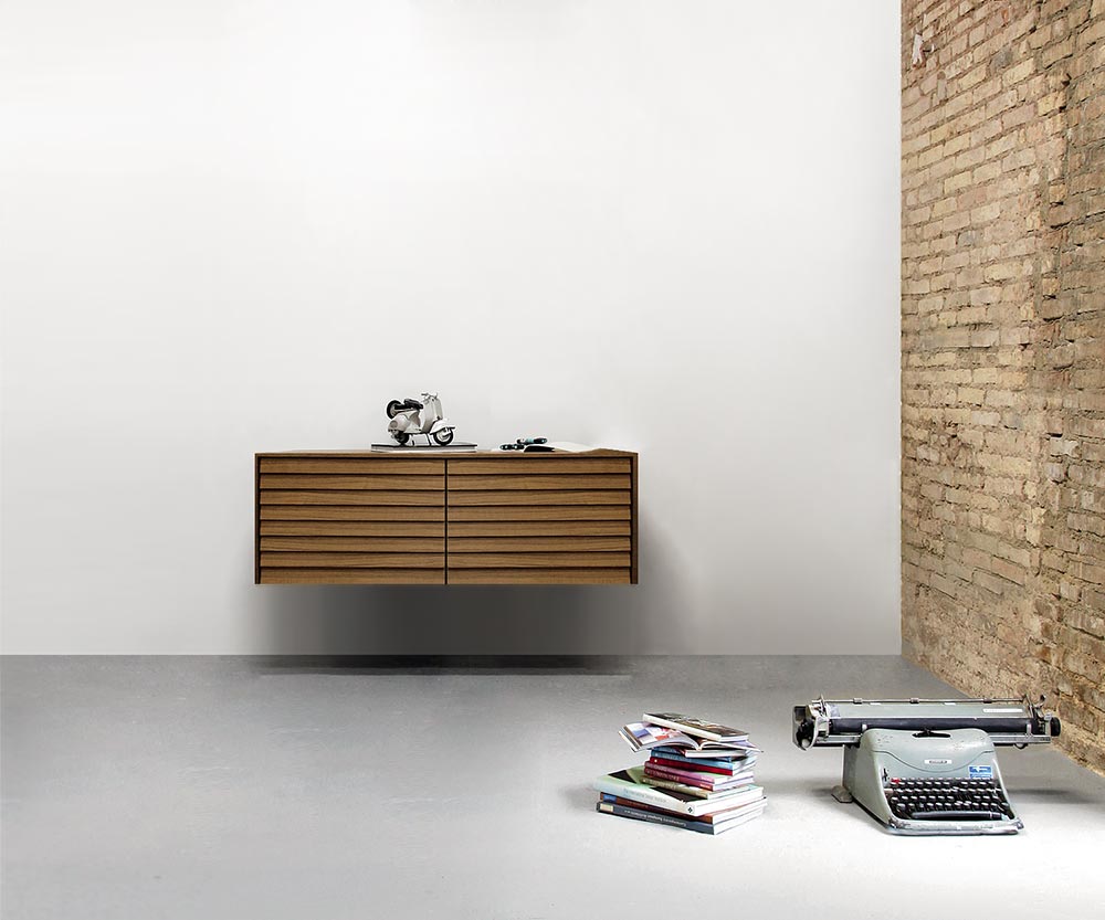 Punt Sussex Sideboard mural suspendu B119 Super Matt Noyer Punt Sussex Sideboard mural suspendu B119 Super Matt Noyer