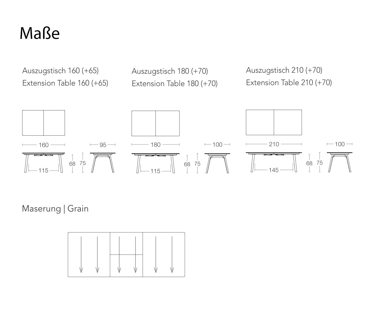 Ausziehbarer Conde House Ten Design Esstisch Maße Skizze Größen Größenangaben Ausziehbarer Conde House Ten Design Esstisch Maße Skizze Größen Größenangaben