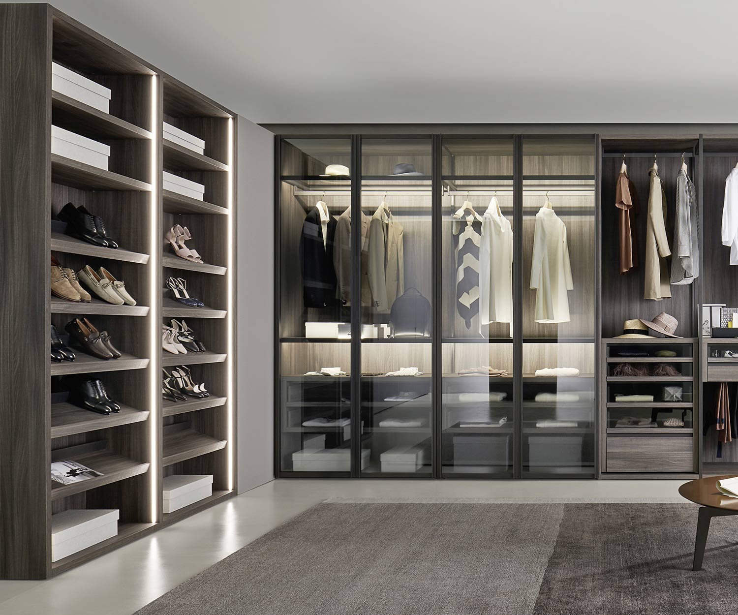 Moderne Livitalia Bellavista Design Dressing-room avec armoire à chaussures