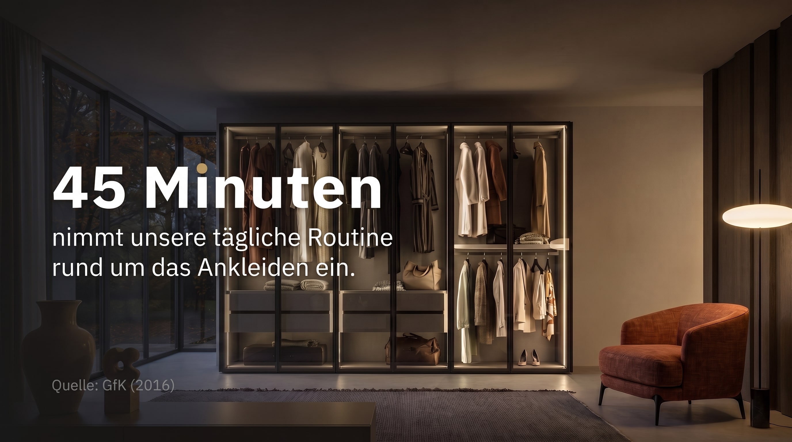 45 minutes &ndash; c'est le temps que prend notre routine quotidienne d'habillage.