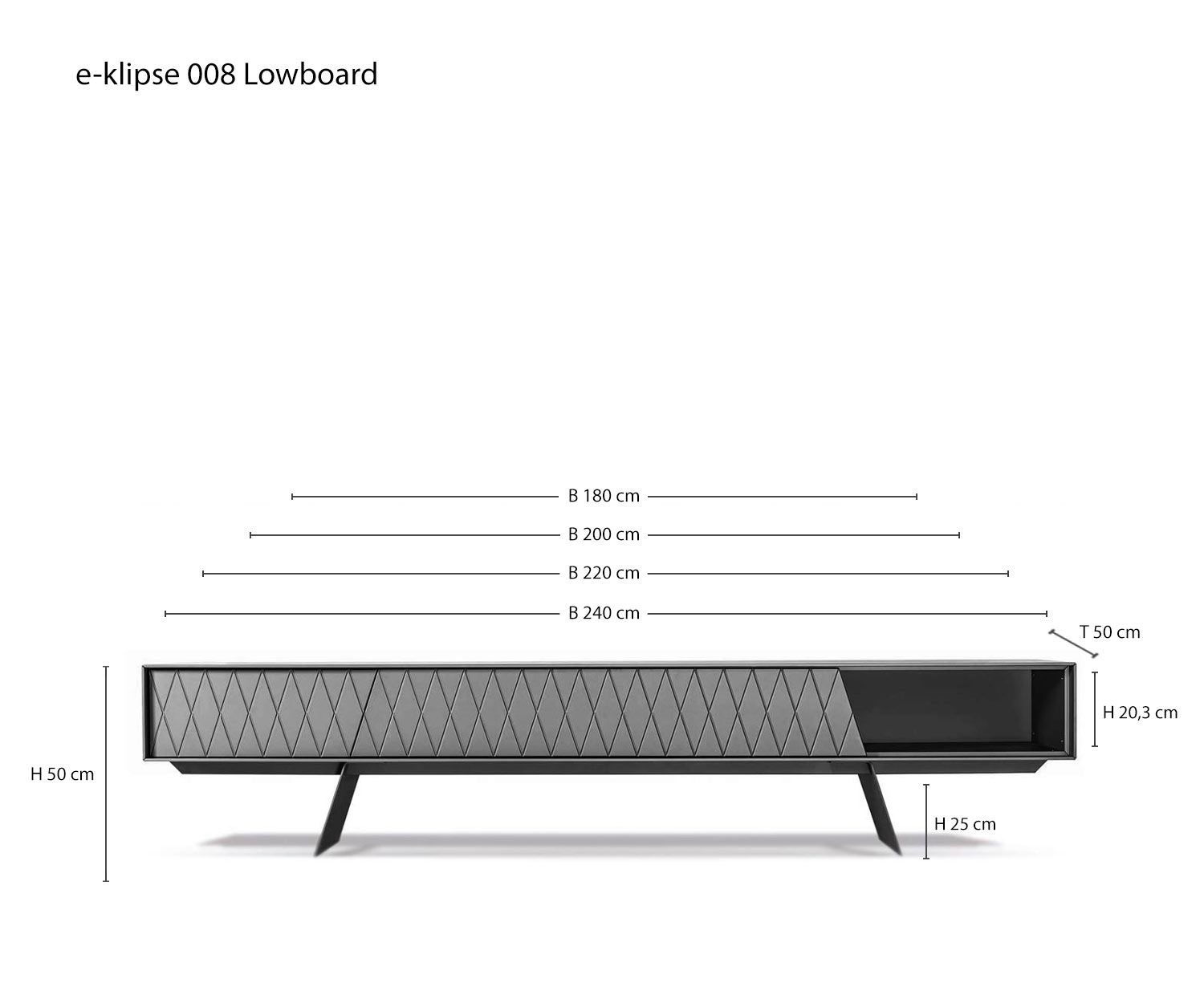 Designer Design Lowboard e klipse 008 de al2 Esquisse Dimensions Tailles Variantes Designer Design Lowboard e klipse 008 de al2 Esquisse Dimensions Tailles Variantes