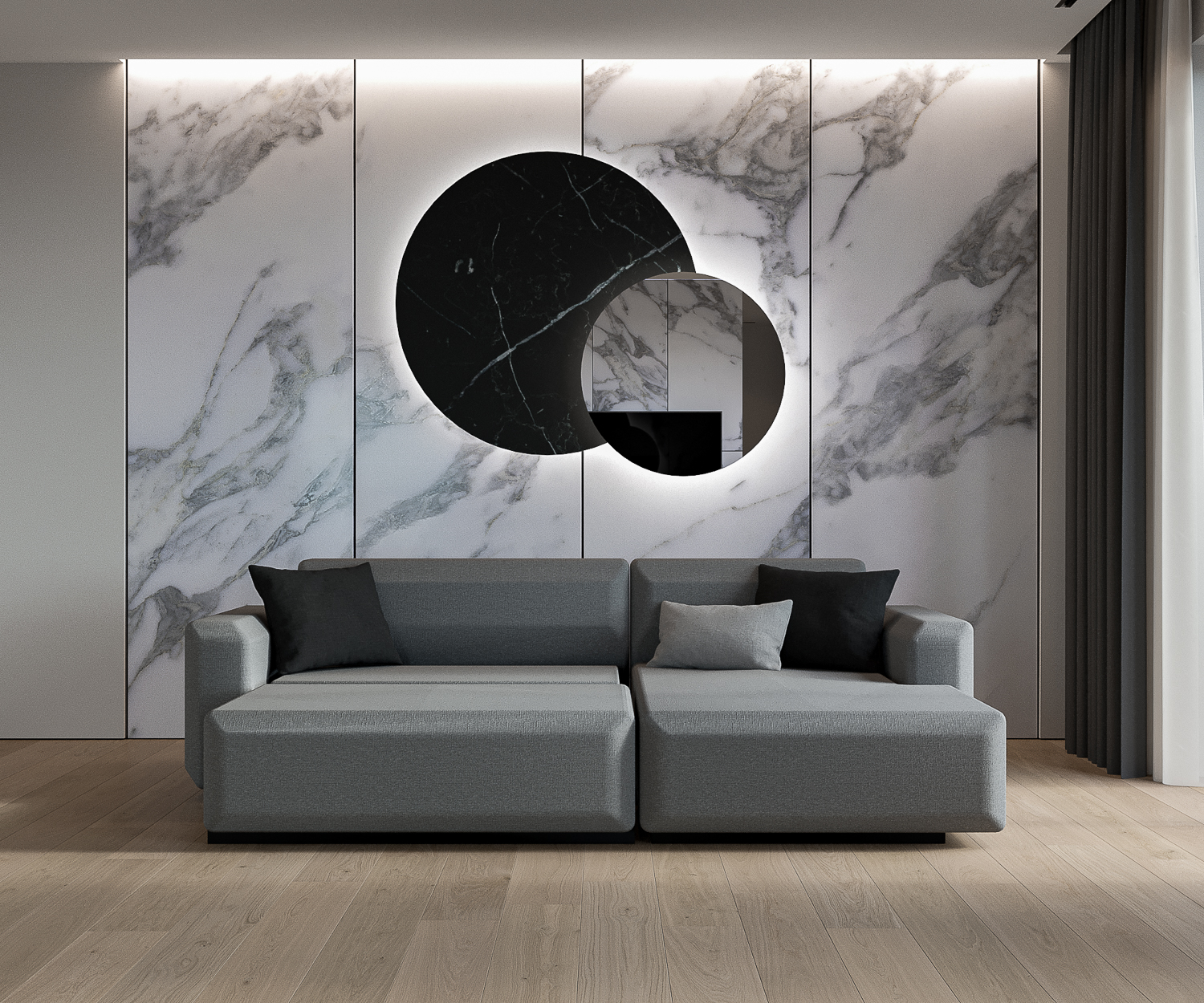Prostoria Fade 2 Sitzer ecke rechts ausgezogen Tundra 10