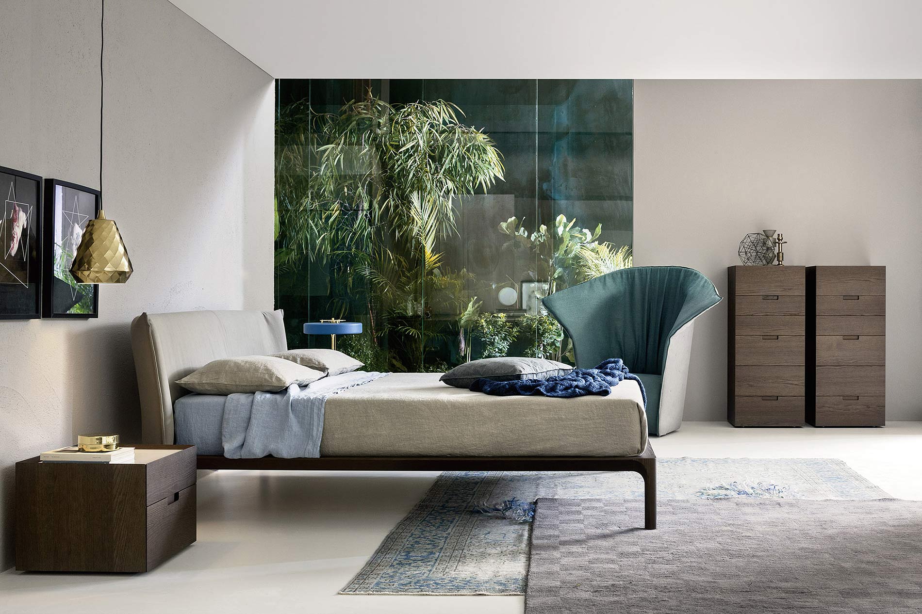 Cloison en verre de luxe chambre à coucher